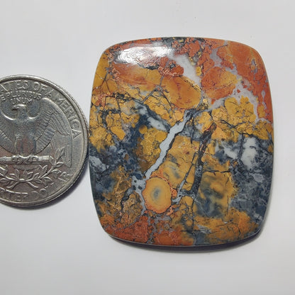 Maligano Jasper gemstone cabochon - natural crystal healing stone for jewelry making by Gemivra