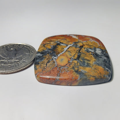 Maligano Jasper gemstone cabochon - natural crystal healing stone for jewelry making by Gemivra