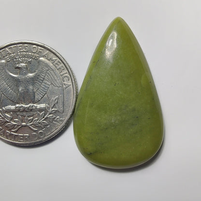 Nephrite gemstone cabochon - natural crystal healing stone for jewelry making by Gemivra