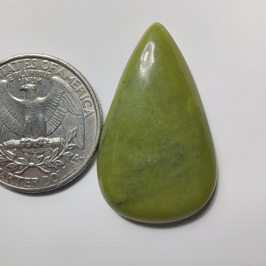 Nephrite gemstone cabochon - natural crystal healing stone for jewelry making by Gemivra