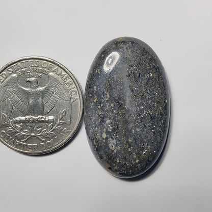 Midnight Quartz gemstone cabochon - natural crystal healing stone for jewelry making by Gemivra