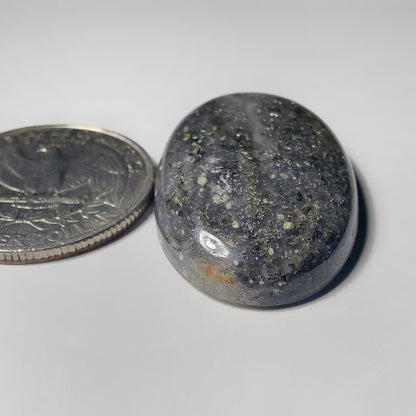 Midnight Quartz gemstone cabochon - natural crystal healing stone for jewelry making by Gemivra