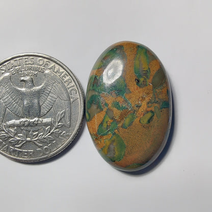 Fruit Jasper gemstone cabochon - natural crystal healing stone for jewelry making by Gemivra