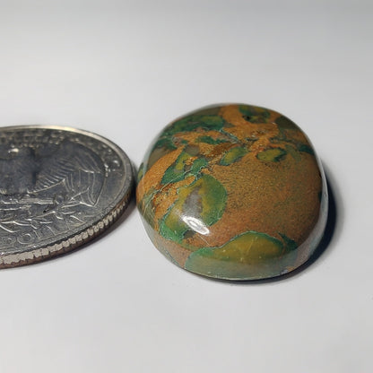 Fruit Jasper gemstone cabochon - natural crystal healing stone for jewelry making by Gemivra