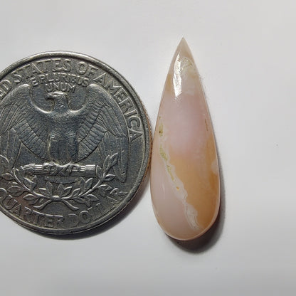 Pink Opal gemstone cabochon - natural crystal healing stone for jewelry making by Gemivra