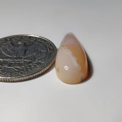 Pink Opal gemstone cabochon - natural crystal healing stone for jewelry making by Gemivra