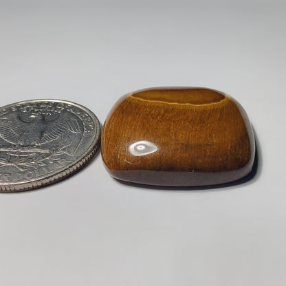 Tiger Eye gemstone cabochon - natural crystal healing stone for jewelry making by Gemivra