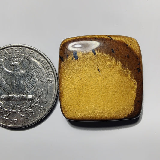 Tiger Eye gemstone cabochon - natural crystal healing stone for jewelry making by Gemivra