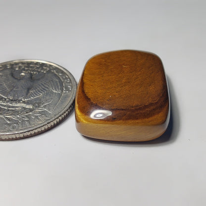 Tiger Eye gemstone cabochon - natural crystal healing stone for jewelry making by Gemivra