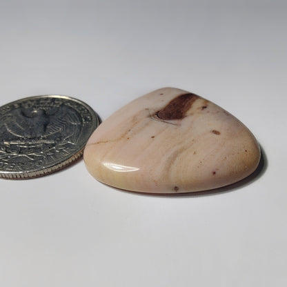 Coconut Jasper gemstone cabochon - natural crystal healing stone for jewelry making by Gemivra