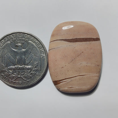 Coconut Jasper gemstone cabochon - natural crystal healing stone for jewelry making by Gemivra