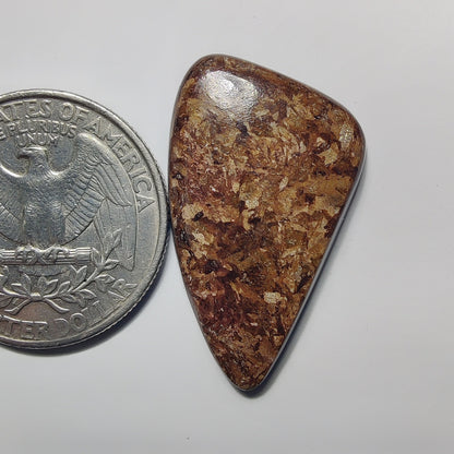 Bronzite gemstone cabochon - natural crystal healing stone for jewelry making by Gemivra