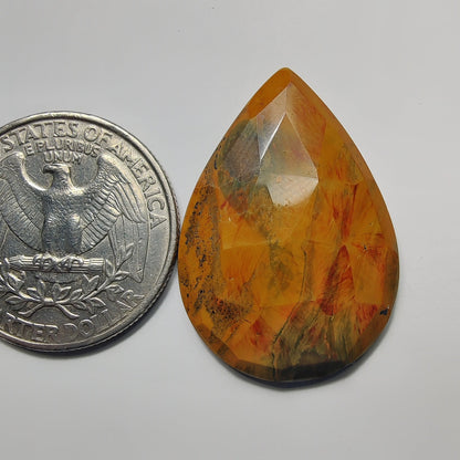 Ocean Jasper gemstone cabochon - natural crystal healing stone for jewelry making by Gemivra