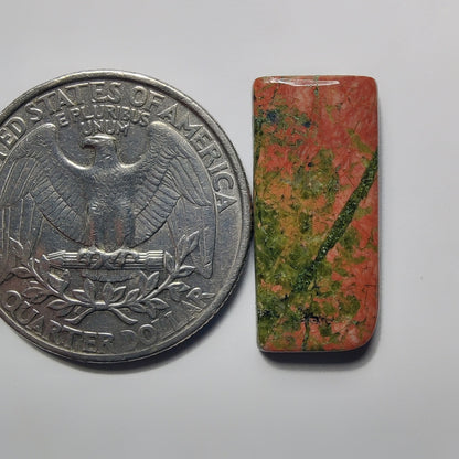 Unakite gemstone cabochon - natural crystal healing stone for jewelry making by Gemivra