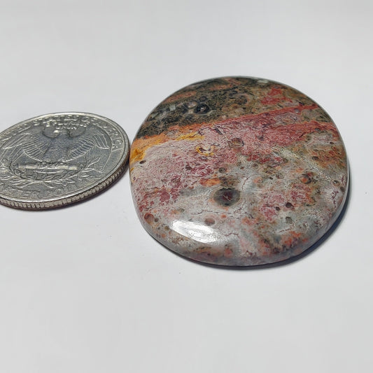 Leopard Skin Jasper gemstone cabochon - natural crystal healing stone for jewelry making by Gemivra