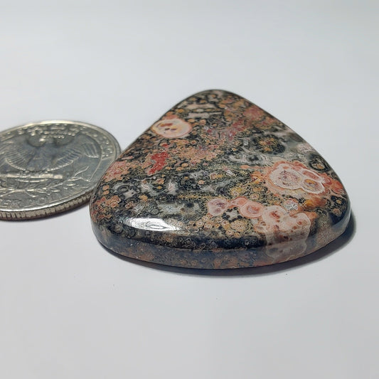 Leopard Skin Jasper gemstone cabochon - natural crystal healing stone for jewelry making by Gemivra