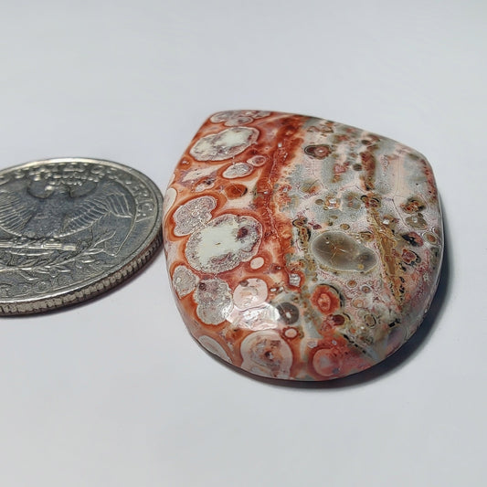 Leopard Skin Jasper gemstone cabochon - natural crystal healing stone for jewelry making by Gemivra