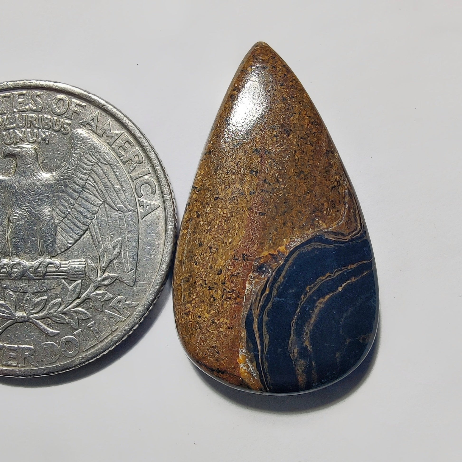 Stromatolite gemstone cabochon - natural crystal healing stone for jewelry making by Gemivra