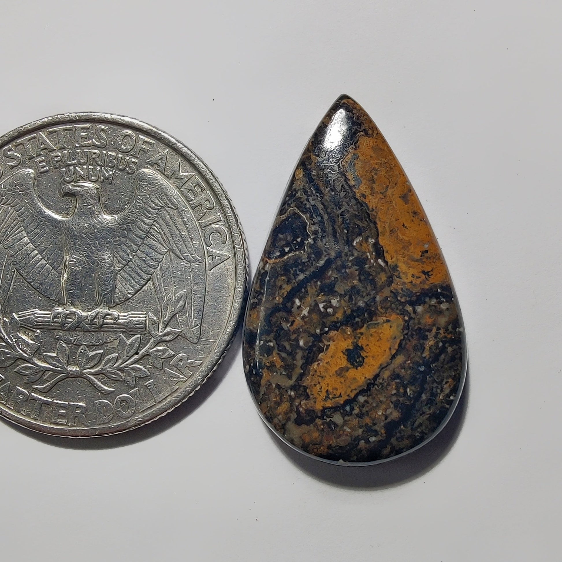 Stromatolite gemstone cabochon - natural crystal healing stone for jewelry making by Gemivra