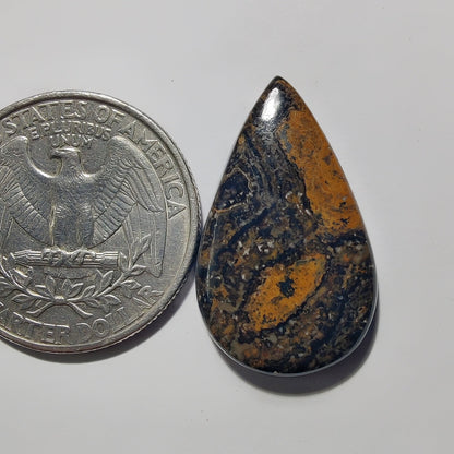 Stromatolite gemstone cabochon - natural crystal healing stone for jewelry making by Gemivra