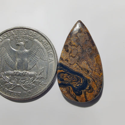 Stromatolite gemstone cabochon - natural crystal healing stone for jewelry making by Gemivra