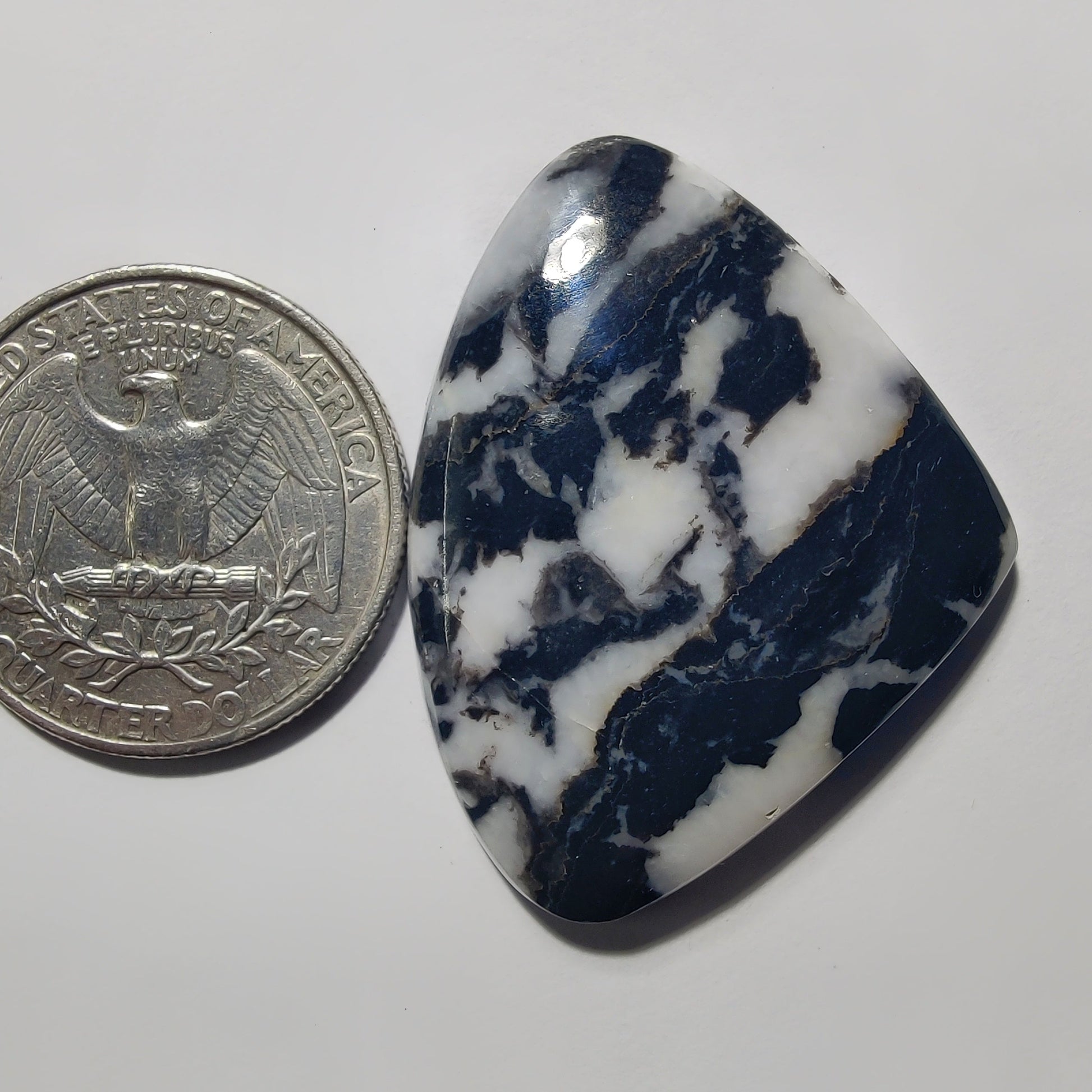 White Buffalo Turquoise gemstone cabochon - natural crystal healing stone for jewelry making by Gemivra