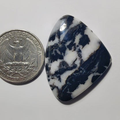 White Buffalo Turquoise gemstone cabochon - natural crystal healing stone for jewelry making by Gemivra