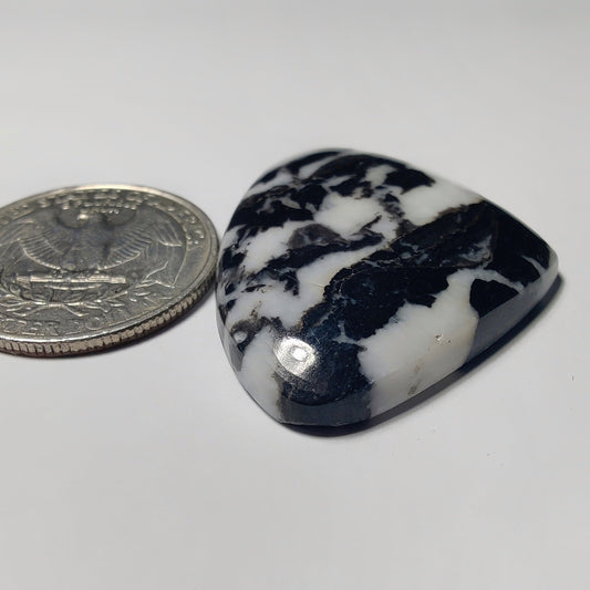 White Buffalo Turquoise gemstone cabochon - natural crystal healing stone for jewelry making by Gemivra