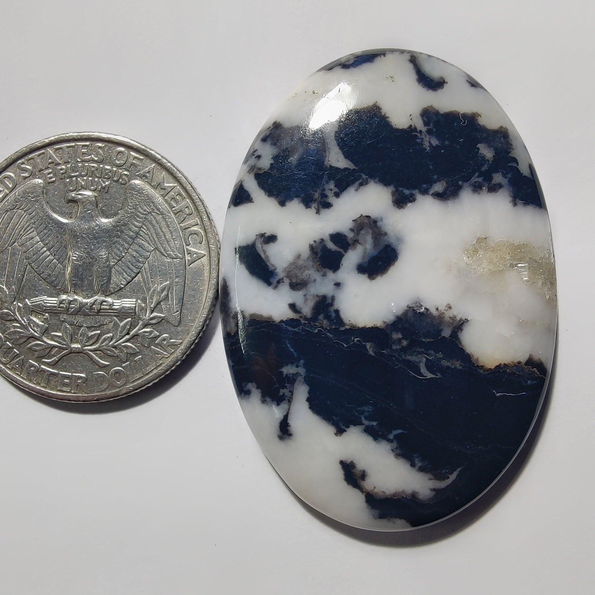White Buffalo Turquoise gemstone cabochon - natural crystal healing stone for jewelry making by Gemivra