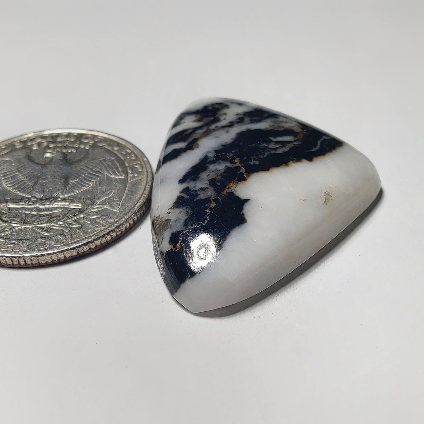 White Buffalo Turquoise gemstone cabochon - natural crystal healing stone for jewelry making by Gemivra