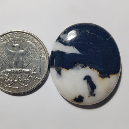 White Buffalo Turquoise gemstone cabochon - natural crystal healing stone for jewelry making by Gemivra