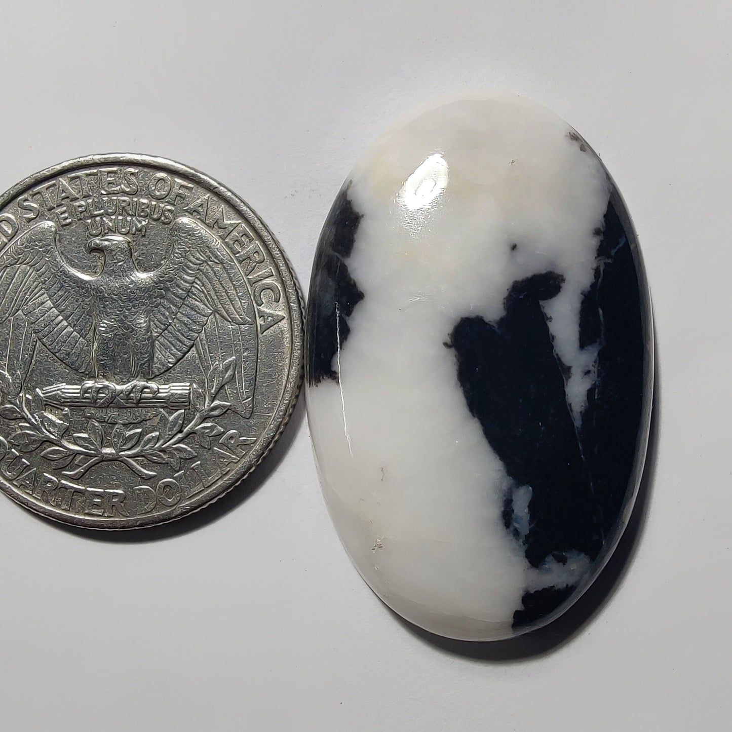 White Buffalo Turquoise gemstone cabochon - natural crystal healing stone for jewelry making by Gemivra