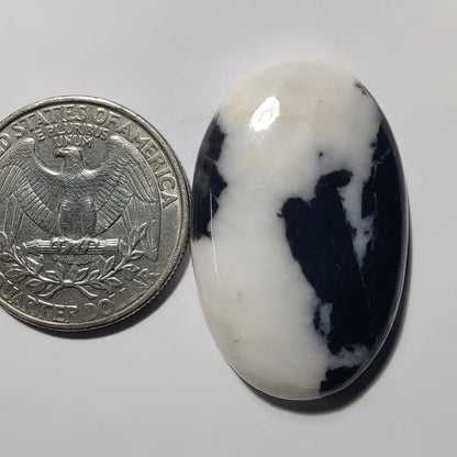 White Buffalo Turquoise gemstone cabochon - natural crystal healing stone for jewelry making by Gemivra