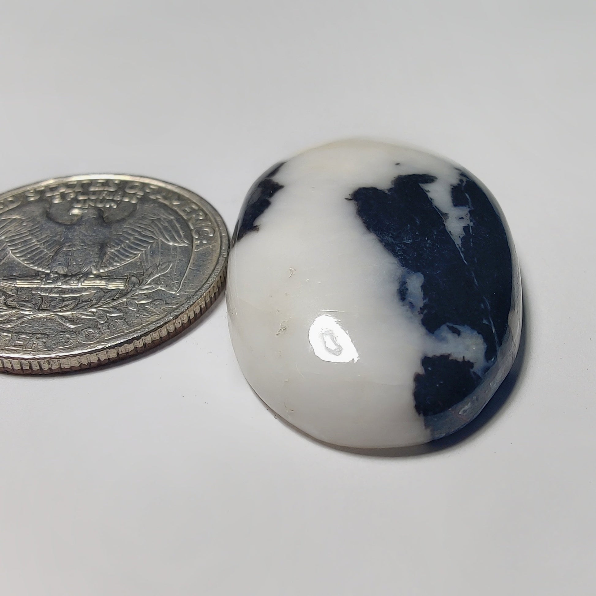 White Buffalo Turquoise gemstone cabochon - natural crystal healing stone for jewelry making by Gemivra