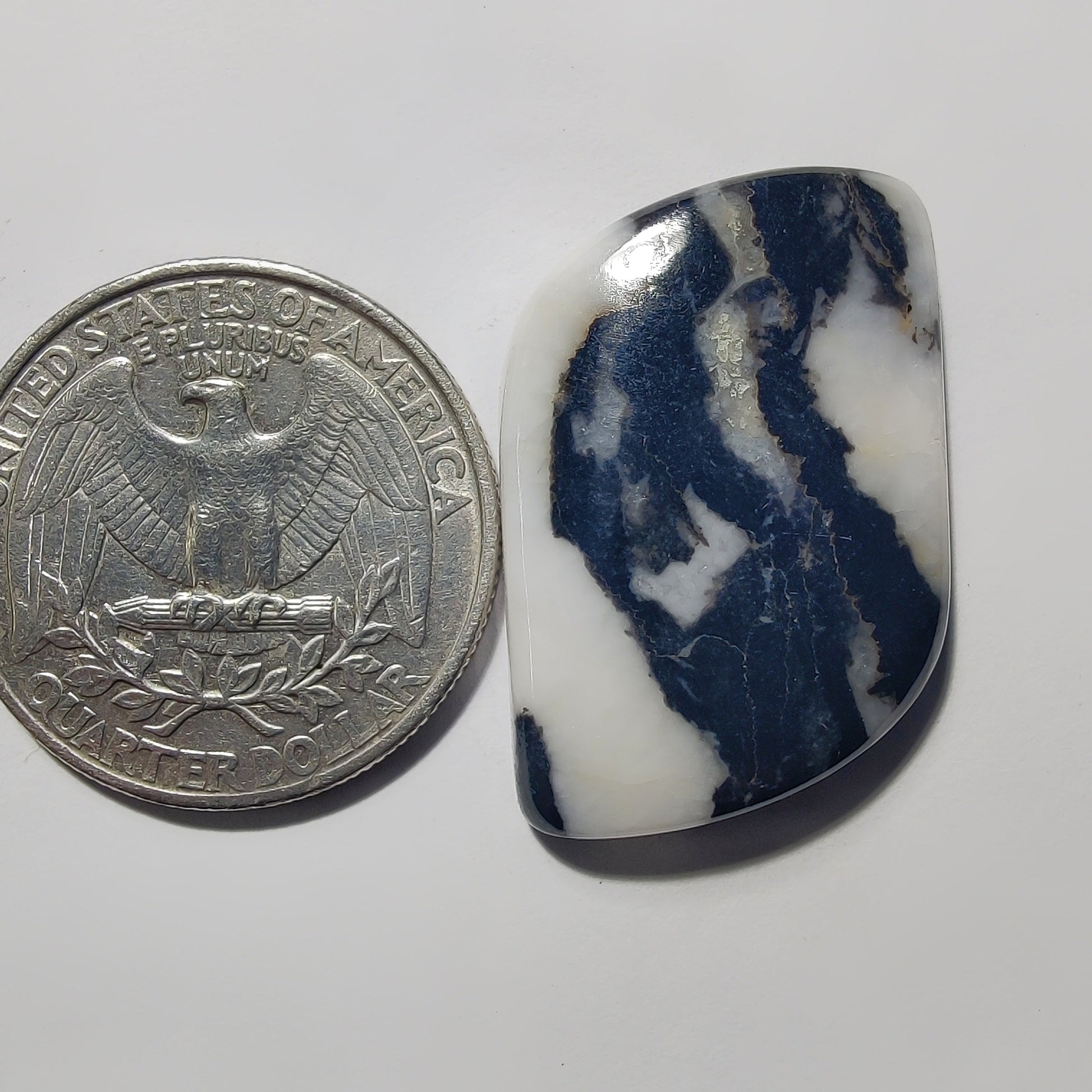 White Buffalo Turquoise gemstone cabochon - natural crystal healing stone for jewelry making by Gemivra