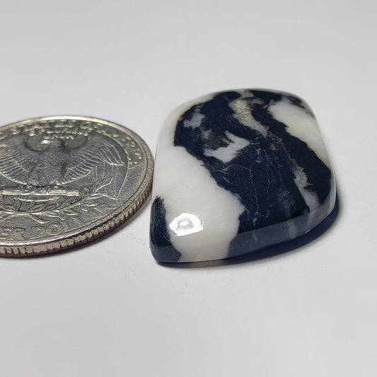 White Buffalo Turquoise gemstone cabochon - natural crystal healing stone for jewelry making by Gemivra