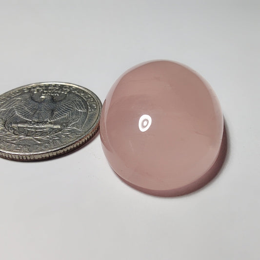 Rose Quartz gemstone cabochon - natural crystal healing stone for jewelry making by Gemivra