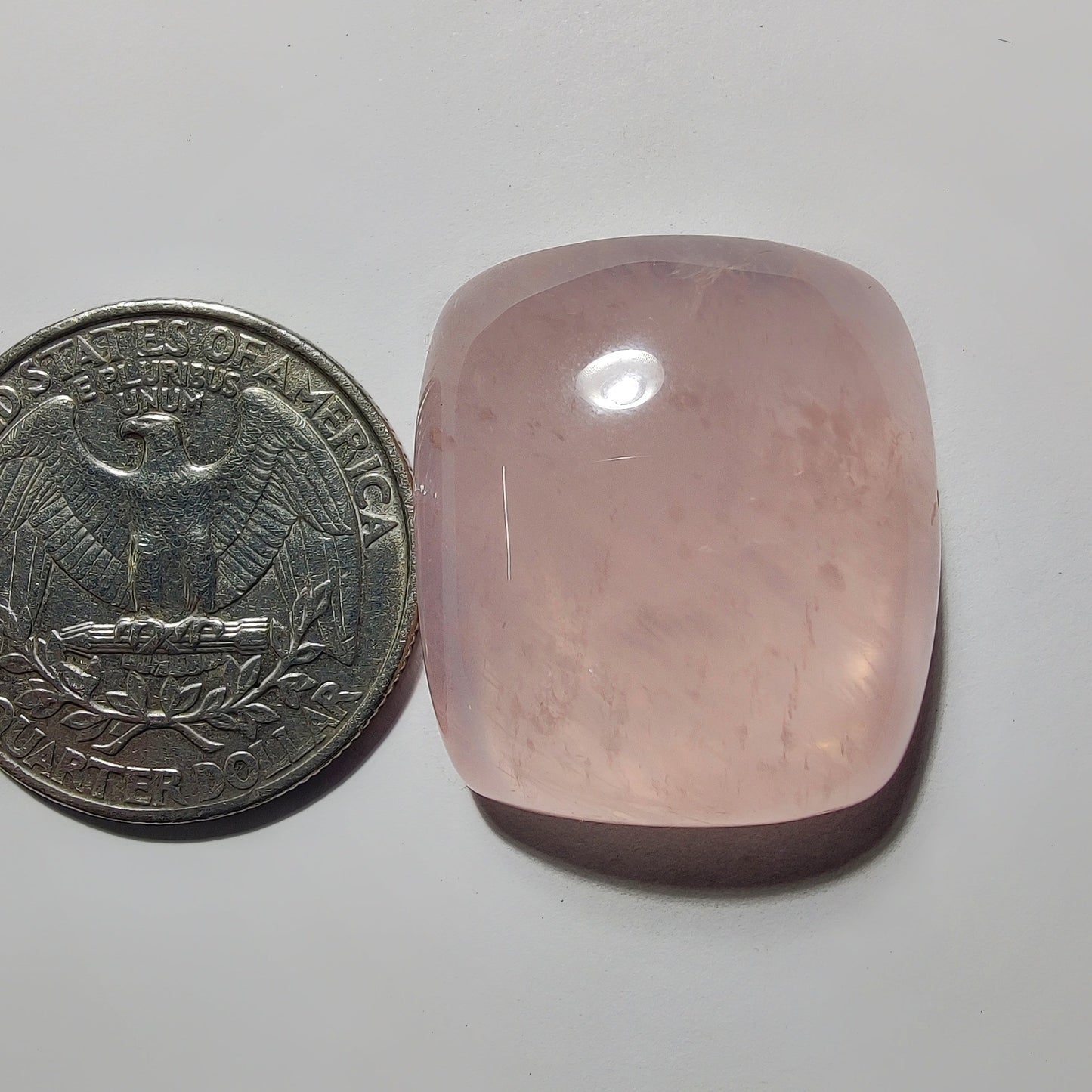 Rose Quartz gemstone cabochon - natural crystal healing stone for jewelry making by Gemivra