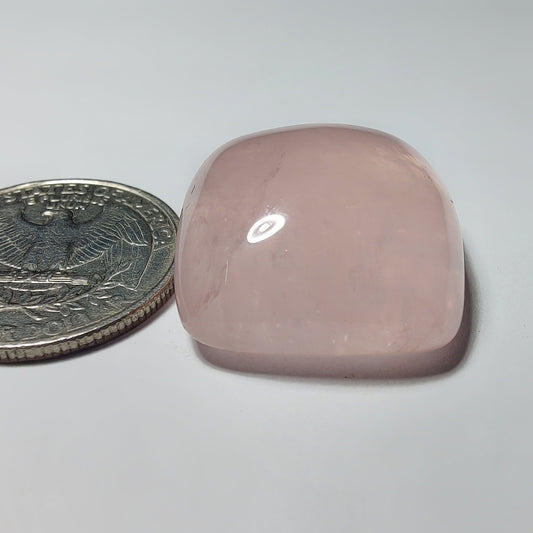 Rose Quartz gemstone cabochon - natural crystal healing stone for jewelry making by Gemivra