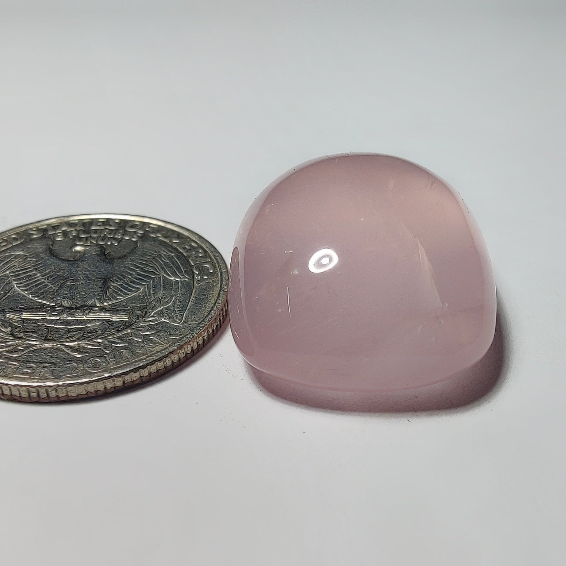 Rose Quartz gemstone cabochon - natural crystal healing stone for jewelry making by Gemivra