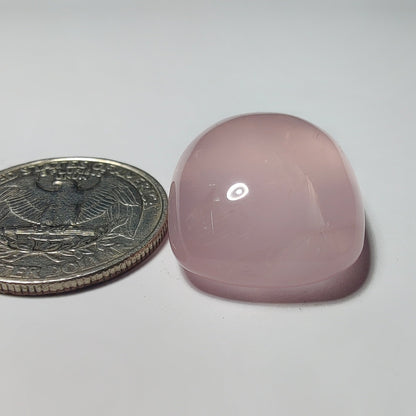 Rose Quartz gemstone cabochon - natural crystal healing stone for jewelry making by Gemivra