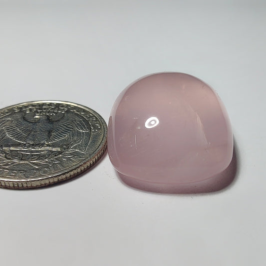 Rose Quartz gemstone cabochon - natural crystal healing stone for jewelry making by Gemivra