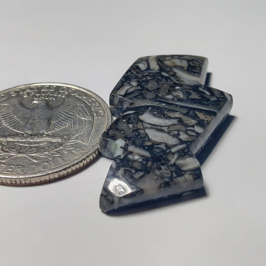 Orthoceras Jasper gemstone cabochon - natural crystal healing stone for jewelry making by Gemivra