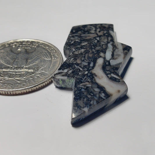 Orthoceras Jasper gemstone cabochon - natural crystal healing stone for jewelry making by Gemivra