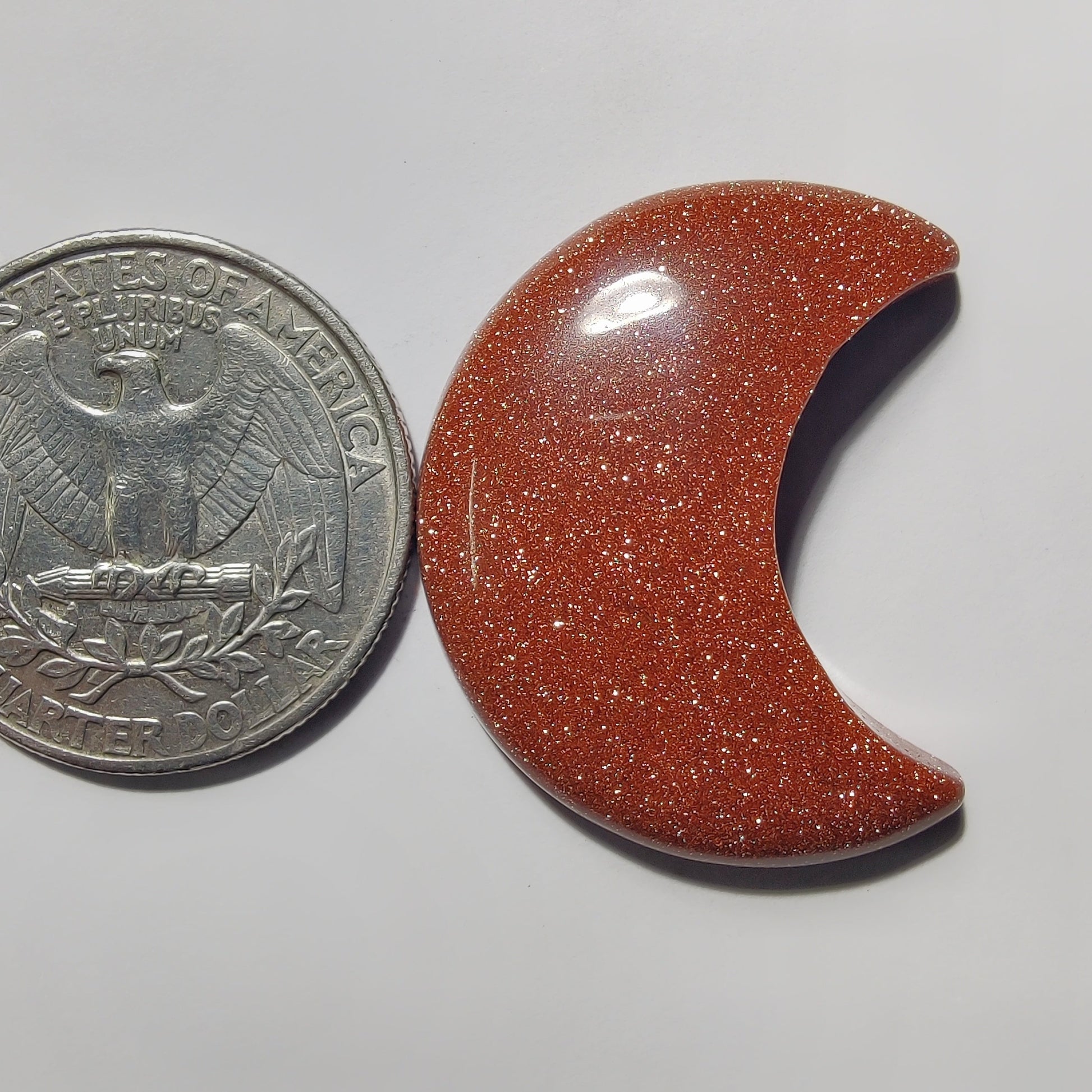 Gold Stone gemstone cabochon - natural crystal healing stone for jewelry making by Gemivra