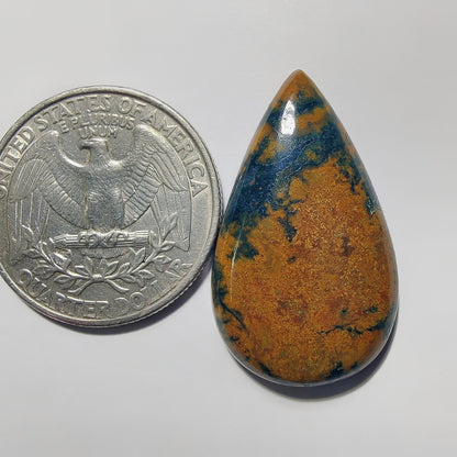 Thunder Agate gemstone cabochon - natural crystal healing stone for jewelry making by Gemivra