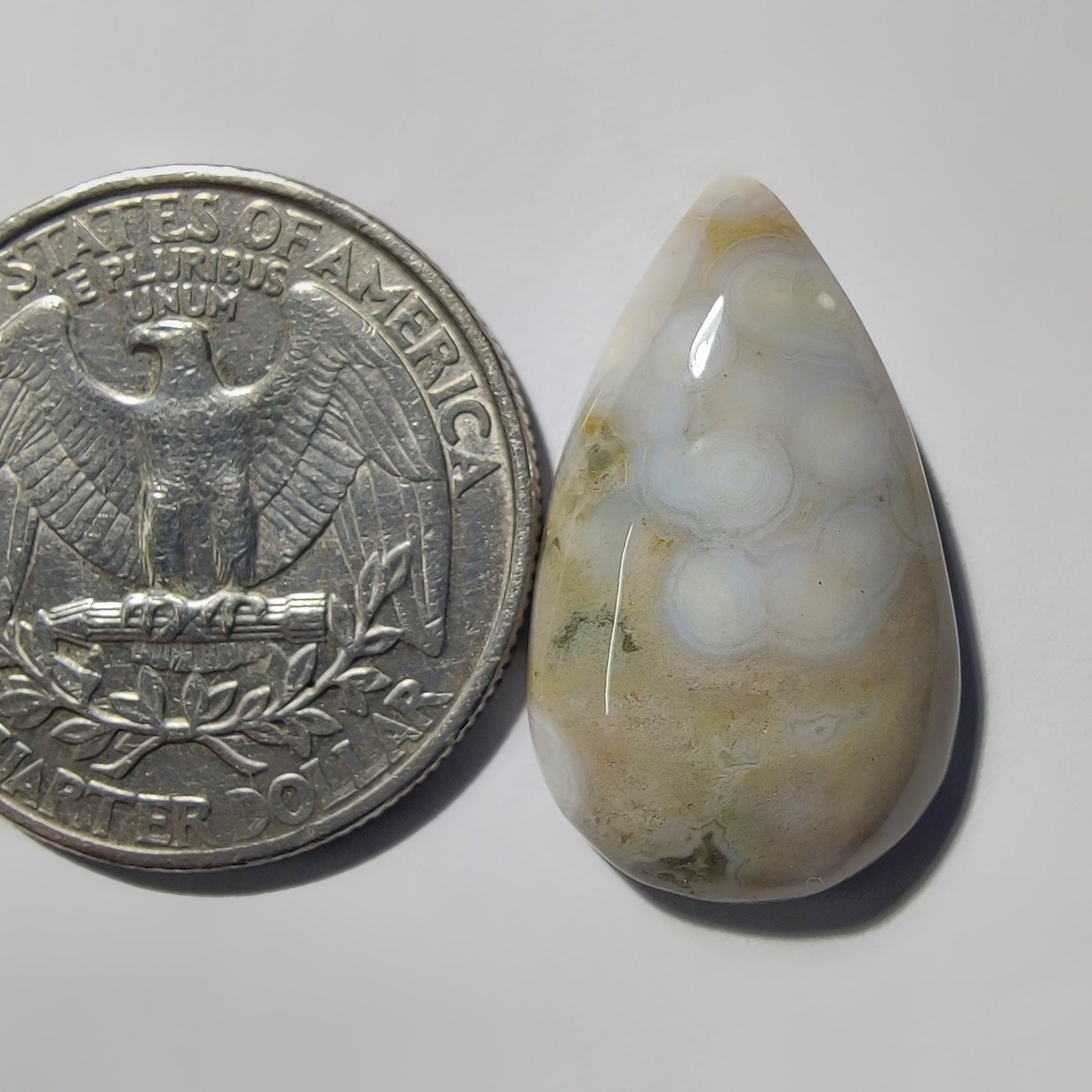 Ocean Jasper gemstone cabochon - natural crystal healing stone for jewelry making by Gemivra