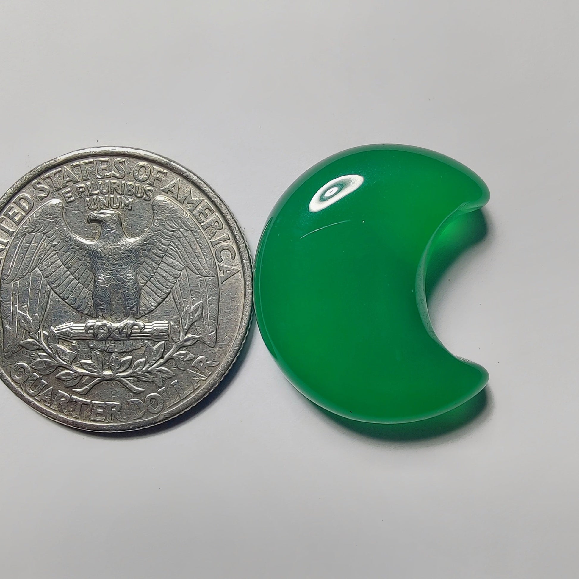 Green Onyx gemstone cabochon - natural crystal healing stone for jewelry making by Gemivra