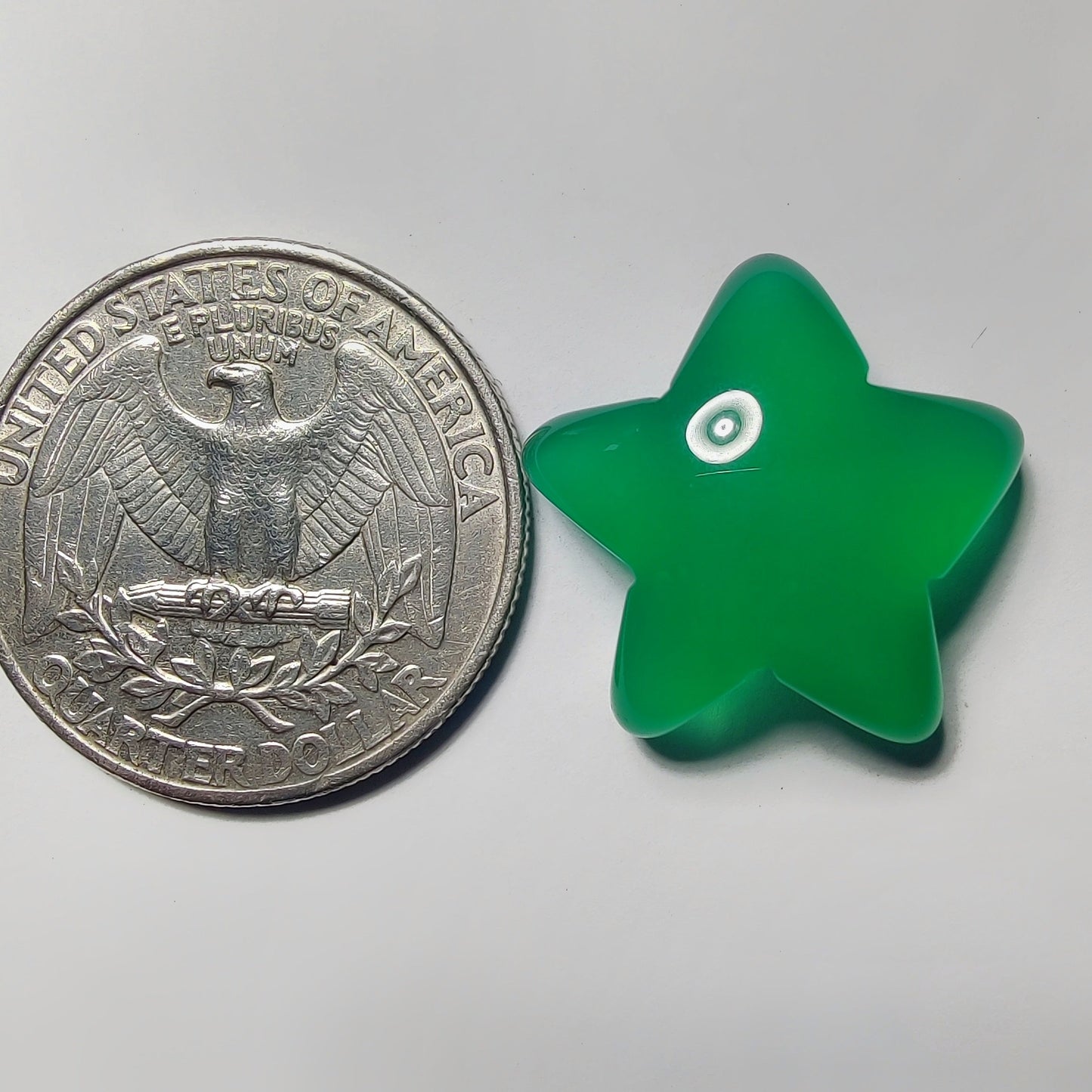 Green Onyx gemstone cabochon - natural crystal healing stone for jewelry making by Gemivra