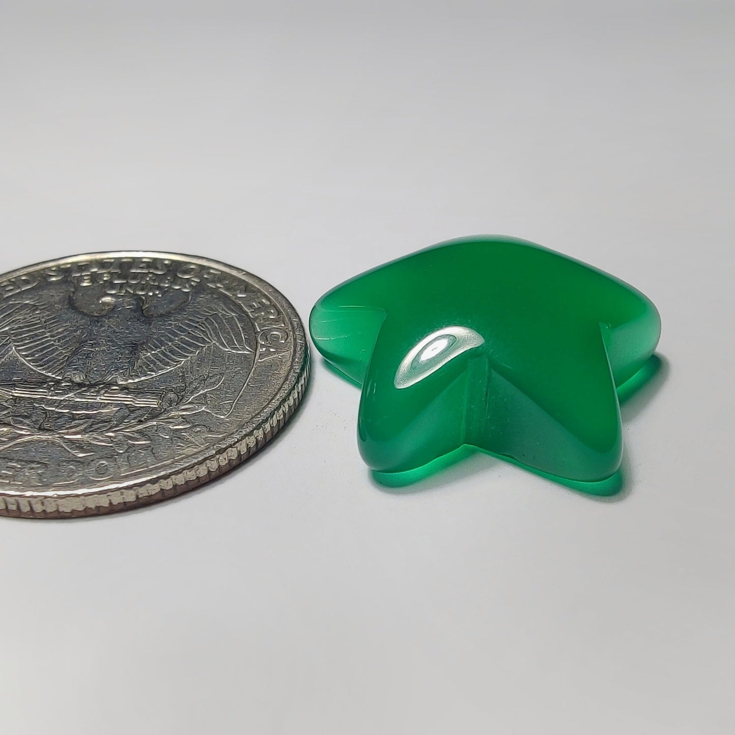 Green Onyx gemstone cabochon - natural crystal healing stone for jewelry making by Gemivra